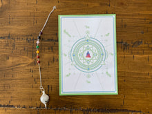 Load image into Gallery viewer, Chakra Moonstone Pendulum w/ Pendulum Card
