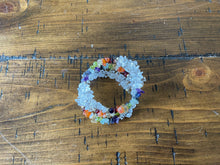 Load image into Gallery viewer, Wrap Around Chakra Chips Bracelet w/ Clear Quartz
