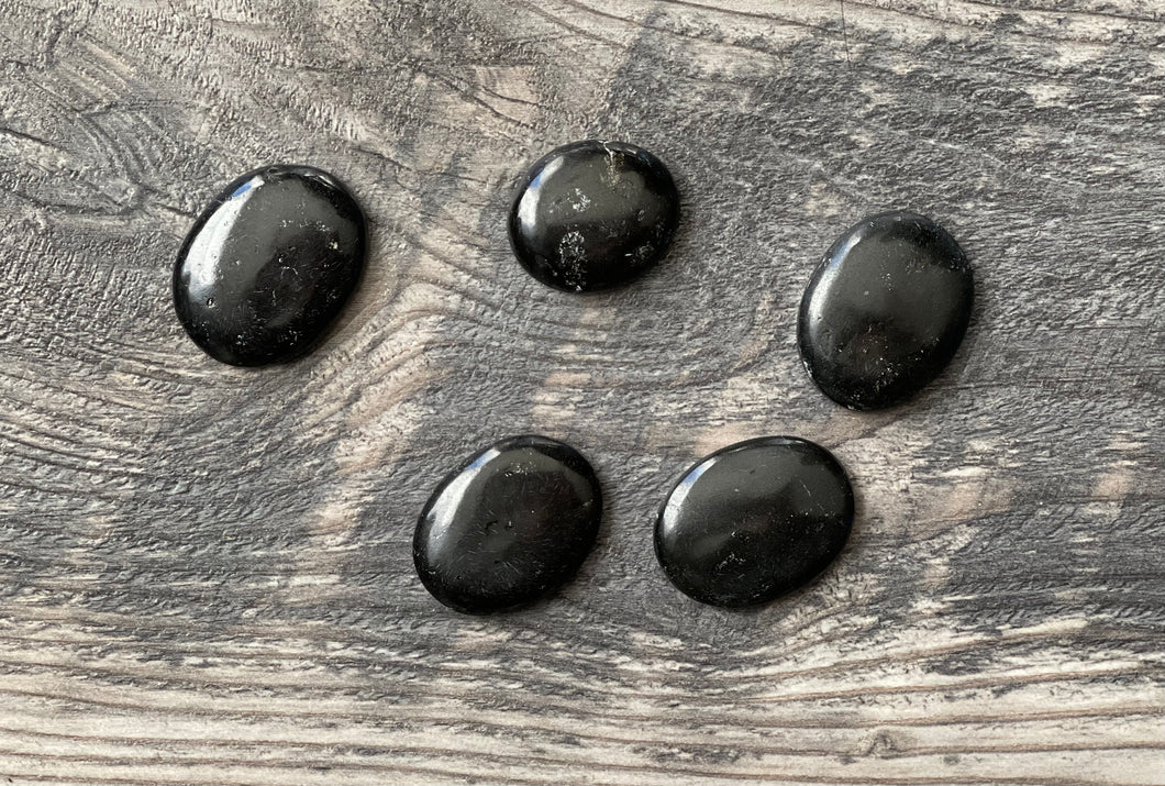 Black Tourmaline Worry Stones