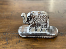 Load image into Gallery viewer, Hand Carved Wood Elephant
