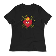 Load image into Gallery viewer, Sacred Heart Evil Eye Women&#39;s Relaxed T-Shirt
