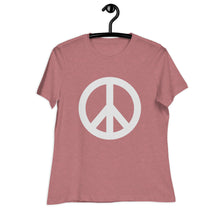 Load image into Gallery viewer, Peace Sign Women&#39;s Relaxed T-Shirt
